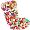 Swpeet 1000 bottoni natalizi assortiti, 2 e 4 fori, rotondi, in resina, adatti per decorazioni natalizie, progetti artistici e artigianali, decorazioni fai da te, colori misti