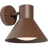 QAZQA natas - Appliques Industriale - 1 luce - L 22 cm - Ruggine - Industriale - Illuminazione esterna