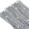 TOAOB THE ONE AND ONLY BABY TOAOB 100 Pezzi Scovolini Ciniglia Glitter per Lavoretti Steli Filo Argento Tono Pipe Cleaner Bastoncini 30cm per Fai da Te Decorativi Artigianato Halloween Natale Decorazion