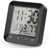 ALLOMN Orologio digitale da bagno, impermeabile, timer con conto alla rovescia, indicatore di temperatura, orologio da bagno, orologio da doccia con ventosa e occhiello di sospensione, supporto per
