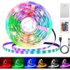 ZeiLaBang Kakadi Striscia LED da 1 m, RGB 5050, funzionamento a batteria o USB, dimmerabile, 16 colori, autoadesiva, con telecomando, per armadi, scale, cucina, letti