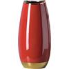 CIEEIN CIEHT Vaso di ceramica Accessori per la casa Decorazioni per il soggiorno Bar decorazione del caffè Stile semplice Phnom Penh rosso L 24cm di altezza