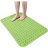HOME ZEN HOUSEHOLD LINEN TAPPETO DOCCIA VASCA ANTISCIVOLO CON VENTOSE 100% PVC PLASTICA QUALITà COMFORT - ANTIMUFFA - SICUREZZA PER BAMBINI E ANZIANI 70x36 cm Verde