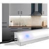 Teramo led Barra Led Sottopensile Su Misura Luce A Scelta Interruttore TOUCH Profilo ANGOLARE Made In Italy (130, LUCE FREDDA)