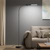Honeywell Lampada da Terra LED,F4 Sunturalux™ Luci Super Luminose con Design Moderno Colli d'Oca per Illuminazione Accogliente,Lampada Regolabile per Lettura e Studio Soggiorno Camera Ufficio (Nero)