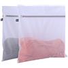 Kimmama Sacchi lavabili extra grandi per lavatrice, Sacchetto lavanderia in mesh jumbo per lavare maglione, lenzuolo, copriletto, coperta, tenda, 60x60cm, Confezione da 2
