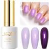 Imtiti Aurora Mermaid Violet Gel Smalto per Unghie Cromo, 15 ml - Perle Glitter Shell Temperato UV - DIY Manicure 1 pezzo