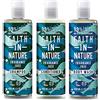 Faith in nature - Set shampoo, balsamo e gel doccia senza profumazione