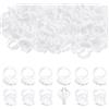 Abeillo 300 anelli adesivi per extension ciglia, monouso, per ciglia, accessori per estensione ciglia, supporto per fiori ciglia, supporto per ciglia (bianco)