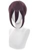 Sniivoo Parrucca per cosplay anime viola scuro riccia, parrucca corta con retina inclusa