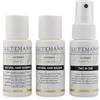 LUTTMANN Natural Hair Travelset - Shampoo, Balsamo & Two In One Spray da 50 ml - Set da viaggio per parrucche di capelli veri, extension per capelli, toupet e capelli propri