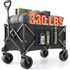 Carrello Pieghevole Resistente Con Ruote, Carrello Fuoristrada per Giardinaggio,