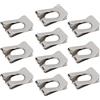 Create idea 10 Pezzi Di Fissaggio A Clip A Forcella Per Perno Di Diametro M6 Nichel 65 Manganese Clip Di Fissaggio Rapido Morsetto A U Dado Clip Vite (14,2x11,3x6 Mm)