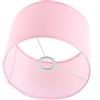 KONTONTY Rosa Paralume da Tavolo per Lampada in Stoffa E27 e Soffitto | Copertura e Metallo, Installazione Facile, Ricambio per Camera e Ambiente Domestico, Attacco E27