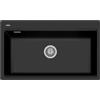 PLADOS LX8610 - Lavello da cucina 1 vasca, 86x48 cm, Ultragranit, Black Matt
