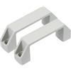 PATIKIL 2 Pezzi Maniglie per Mobili in Plastica, Distanza Fori 90mm, Maniglia Quadrate Pomelli Ferramenta per Cassetti Cucina Bagagli Attrezzature Meccaniche Ante Armadietti, Grigio