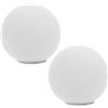 SEWOART Paralume Sferico in Vetro Opalino 2 Pezzi 60Mm per Plafoniere G9 Adatto a Cucine e Zone Living