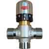 IPERSCOUNT Valvola Miscelatrice Termostatica Regolabile 20-65°C in Ottone Cromato, DN20 3/4 per Impianti Solari, Bagni e Cucine - Sicura e Facile da Installare
