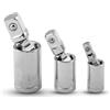 TopHomer 3PCS 1/4 3/8 1/2 Impact Universal Joint Impact Socket Wrench Adapter Set Drive Flessibile Socket Extension Bar Manicotto Universale Strumento Manuale