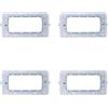 ZOREI 4 Pezzo Supporto 504 Compatibile Con Bticino Matix, Cestello Telaio Porta Frutti Per Scatola Cassetta 504