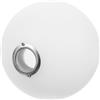 HOLIDYOYO Paralume Rotondo a Sfera in Acrilico Bianco Latte Opaco, Lampada da Soffitto Attacco a Vite G9, Effetto Luce Soffusa e Installazione Affidabile per Decorazione Casa