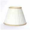 ORION LIGHTSTYLE Paralume in tessuto E14, diametro 185 mm, paralume in tessuto, colore crema, beige e oro, paralume