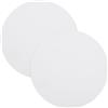 QUARKZMAN 7.1 Diffusore Rotondo Per Lampada Antiriflesso Coprilampada In Tessuto Per Luci Da Tavolo Faretti E Plafoniere 2 Pezzi Bianco