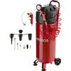 Arebos Compressore ad aria compressa |compressore aria silenziosa con accessori da 13 pezzi |a bassa manutenzione | spegnimento automatico | Capacità: 50 l, 30 l o 6 l (50 litri)