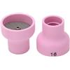 Generic Tazze per Saldatura Tig, Tazze per Saldatura Tig 16# Ugello in Ceramica 2,4 Mm Foro Centrale Set di Accessori Kit 2 Pezzi Tazza per Saldatura Tig Tazza in Ceramica Accessori per