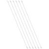 PATIKIL 6 Pezzi Cavi Sicurezza Acciaio Inossidabile Intrecciato Argento | 19.6 3/64 1.5mm Diametro Anima Cavo, Per Bagagli Illuminazione Palco, Per Esterni Antifurto, Con Doppi Anelli