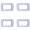 ZOREI 4 Pezzo Supporto 503 Compatibile Con Bticino Matix, Cestello Telaio Porta Frutti Per Scatola Cassetta 503