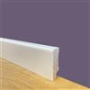 Eternal Parquet Bancale da 96ML di BATTISCOPA ZOCCOLINO in legno MASSELLO di ABETE 40X12 Squadrato bianco