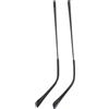 Ipetboom 1 Paio gambe delle braccia degli occhiali sostituzione stanghetta occhiali aste di ricambio per gambe metallo accessori sostituzione vetri tr90 Black