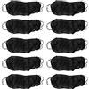 GUOHOQIX 10 pezzi Reggiseno monouso tessuto senza cuciture, top per spa e salone, intimo per donne e ragazze (Nera)
