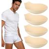 Holibanna Coppette Imbottite per Intimo Maschile, 4 Pezzi Pad in Spugna per Slip e Costumi da Bagno, Design Perforato per Nuoto e Sport Outdoor