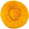 DOTBUY-SHOP Rotondo Cuccia Cane Interno, Peluche Cuccia Gatto e Cane Ciambella Cuscino per Cani, Lavabile e Morbido Cuscino per Animale Domestico, per Perros y Gatos Grandes (50 cm,Giallo Oro)