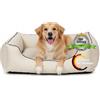 CopcoPet - Hundebetten Copcopet Rocco Cane cane letto divano letto Ecopelle. Beige M ca. 80 x 60 cm