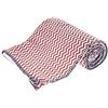 Ferribiella Coperta Zigzag per Cani o Gatti Morbida 100 x 70 cm. Bianca e Rossa