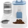 Generic Mangiatoia e abbeveratoio automatico 2 in 1 per animali domestici - Dispenser di cibo e per acqua auto-riempitiva - Set di alimentazione per animali domestici di piccola e media taglia, gatti