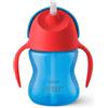AVENT Philips SCF796/01 Tazza con Cannuccia, 200 ml, Rosso/Blu