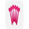 Kimmel Cucchiaio lungo Kimmel, 6 pezzi, 21 cm, fucsia, plastica, lavabile in lavastoviglie, riutilizzabile