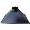 Imar srl CAPPA PER CAMINO FOCOLARE A LEGNA TRADIZIONALE L 80 x P 45 x H 35 cm (USCITA FUMI DIAM. 25 cm)