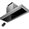 KOMPATIC Cappa Aspirante da Incasso Kompatic Yara 90 KPYR90BIS, 90 cm, 800 m³/h, Classe A++, Gesture e Touch, Telecomando, No Drip, LED Regolabile, Acciaio Inox