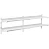 Royal Catering Mensola in Acciaio Inox 2 Ripiani RCWR-2000.4 (40 x 200 cm, 40 kg, Acciaio Inox)