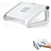 MAGIC SELECT Poggiapiedi Ergonomico per Ufficio, Supporto per i Piedi per Scrivania Regolabile, Antiscivolo, Poggiapiedi con Funzione Massaggio, Migliora la Postura e la Circolazione, Ideale per Lavoro e Casa