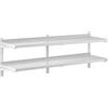 Royal Catering Mensole in Acciaio Inox Ripiano in Acciaio RCWR-1800.4 (2 ripiani, 40 x 180 cm, Acciaio Inox)