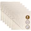 Gyxcelc Garza Alimentare,Filtrante per Alimenti 40×40cm Panno per Formaggio,Cheese Cloth,Tessuto Filtrante,Riutilizzabili,Cotone Naturale, per Formaggio, Succhi di Frutta, Tofu, Caffè-6 Pezzi