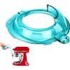 PQPO Paraspruzzi Compatibile con i Robot da Cucina Kitchen Aid da 4,5QT e 5QT con Testa Inclinabile, Coperchio Pieghevole Completamente Chiuso per la Ciotola del Robot da Cucina (Verde Trasparente)