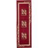 Carpeto Rugs Carpeto Tappeto Corridoio Classico - Motivo Floreale - Pelo Corto - Collezione Verona - Rosso - 100 x 150 cm