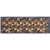 Astra Tappeto ingresso interno antiscivolo 50 x 150 cm grigio-marroni - Tappetino antisporco assorbente - Lavabile a 30°C - Tappeto moderno per ingresso
